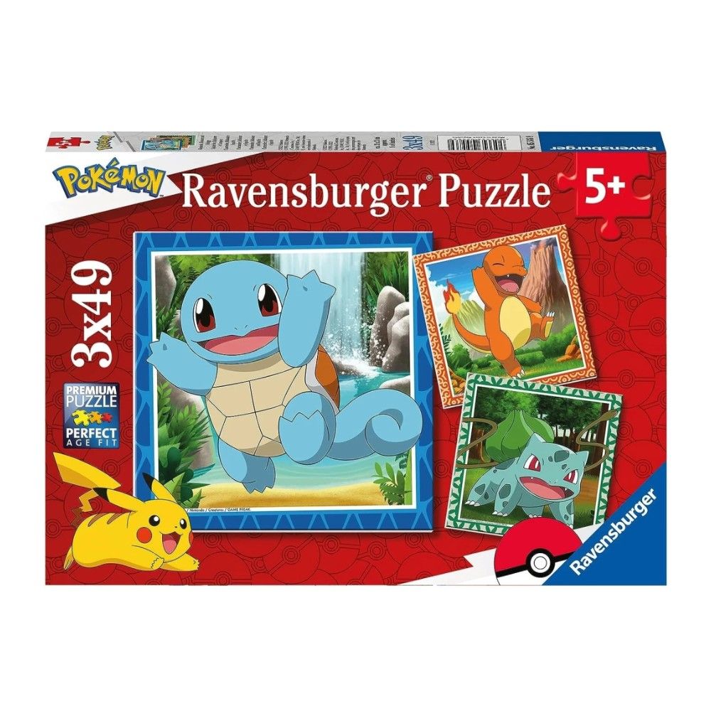 Puzzle Pokemon - 3x49 pcs