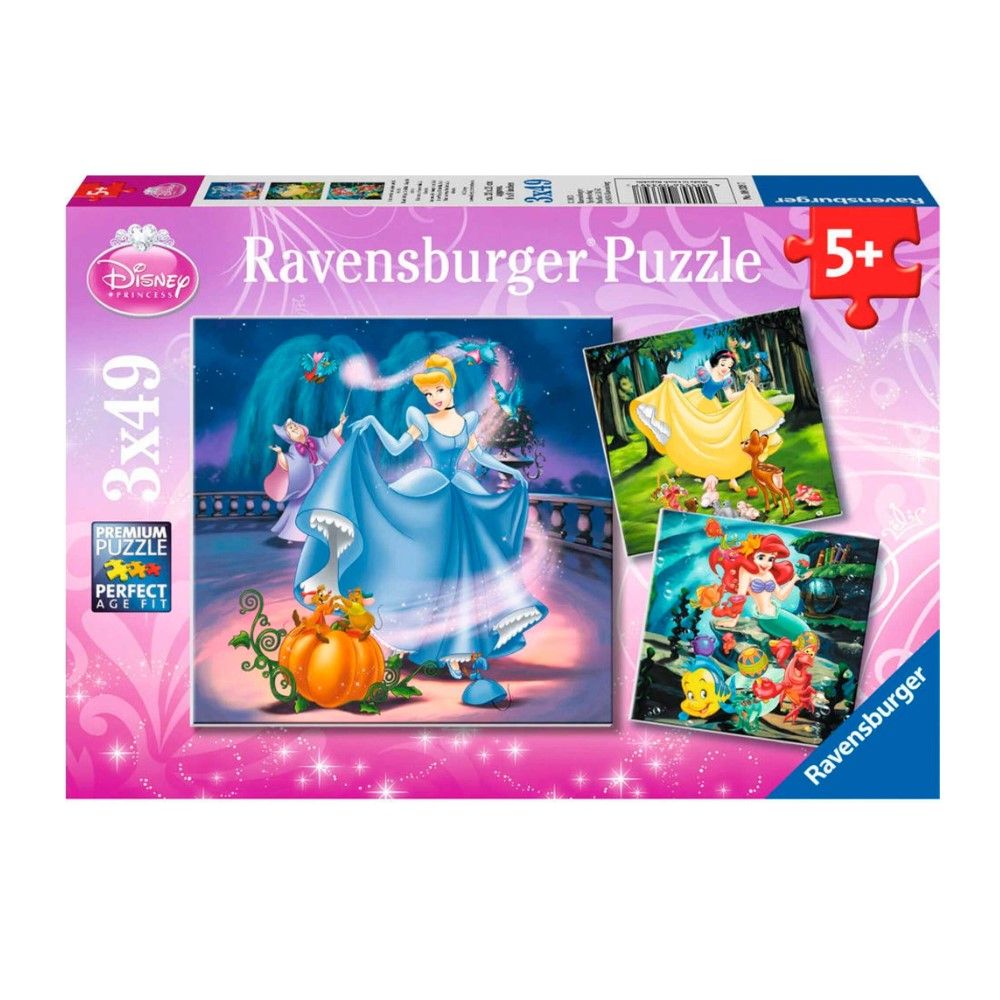 Puzzle Disney Princess - 3x49 pcs