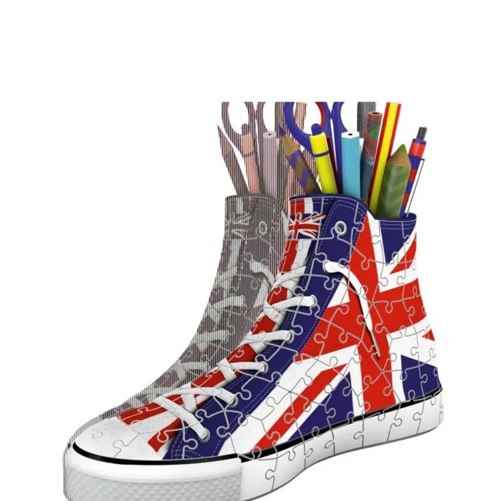 Puzzle 3D - Porta Lápis Sapatilha Reino Unido