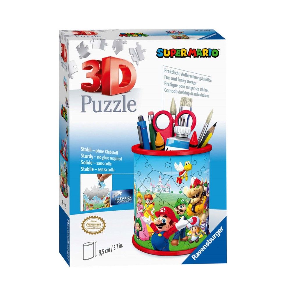 Puzzle 3D - Porta Lápis Super Mário