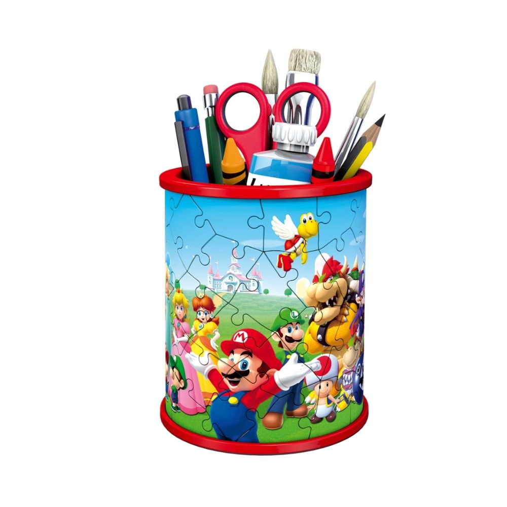 Puzzle 3D - Porta Lápis Super Mário