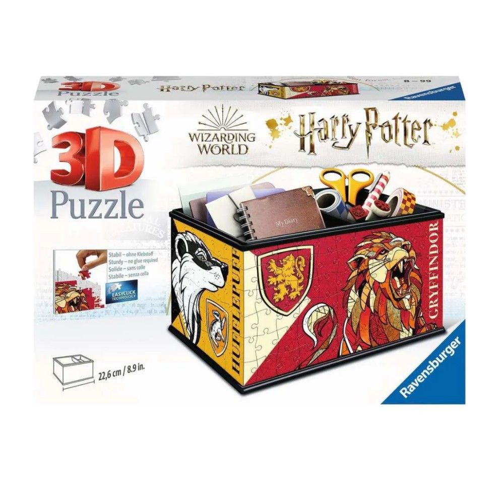 Puzzle  3D - Caixa De Arrumação Harry Potter