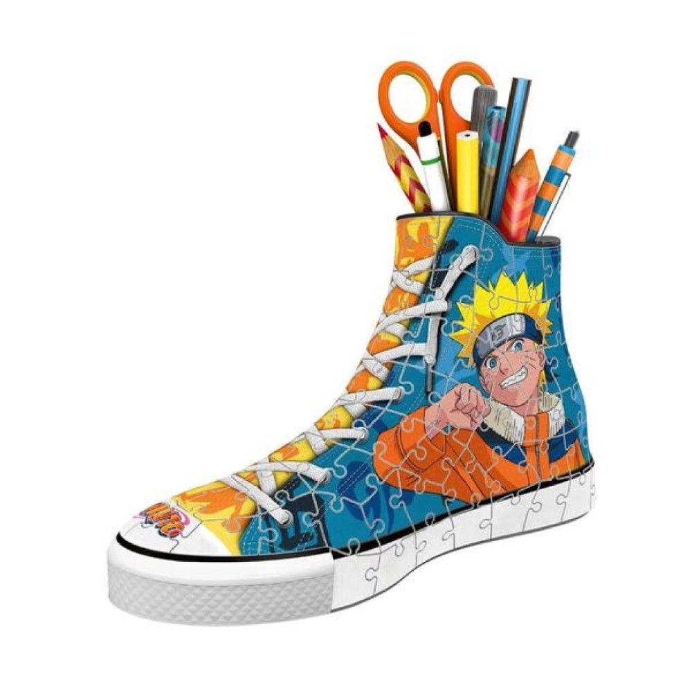 Puzzle 3D - Porta Lápis Sapatilha Naruto