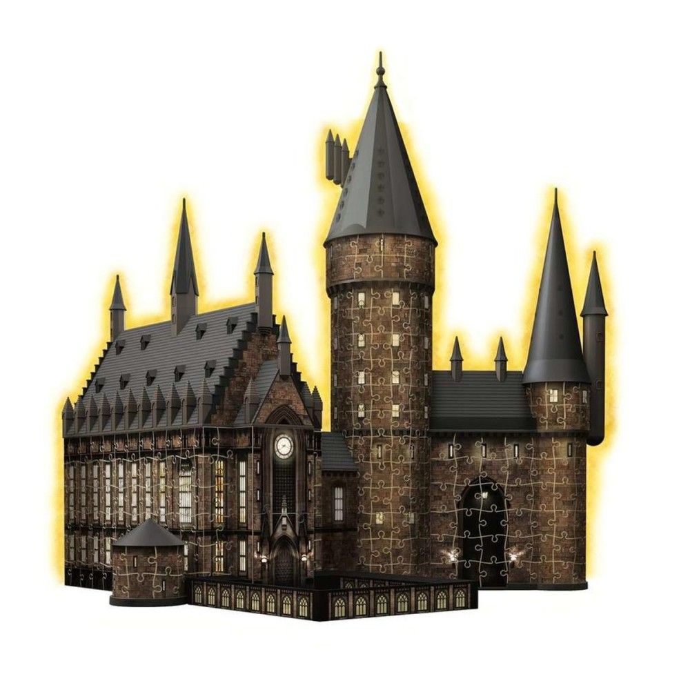 Puzzle 3D - Castelo De Hogwarts, Salão Principal - Edição Nocturna