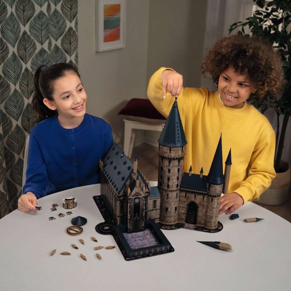 Puzzle 3D - Castelo De Hogwarts, Salão Principal - Edição Nocturna