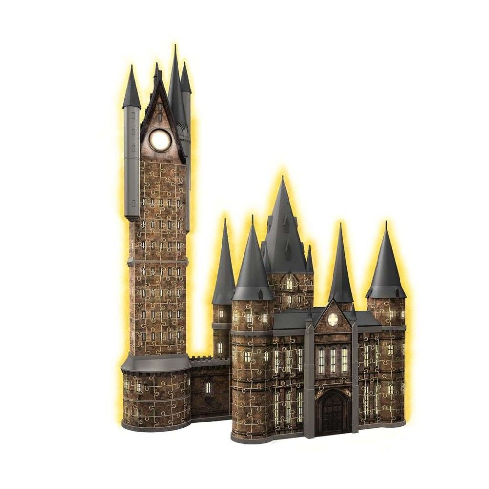 Puzzle 3D - Castelo De Hogwarts, Torre De Astronomia - Edição Nocturna
