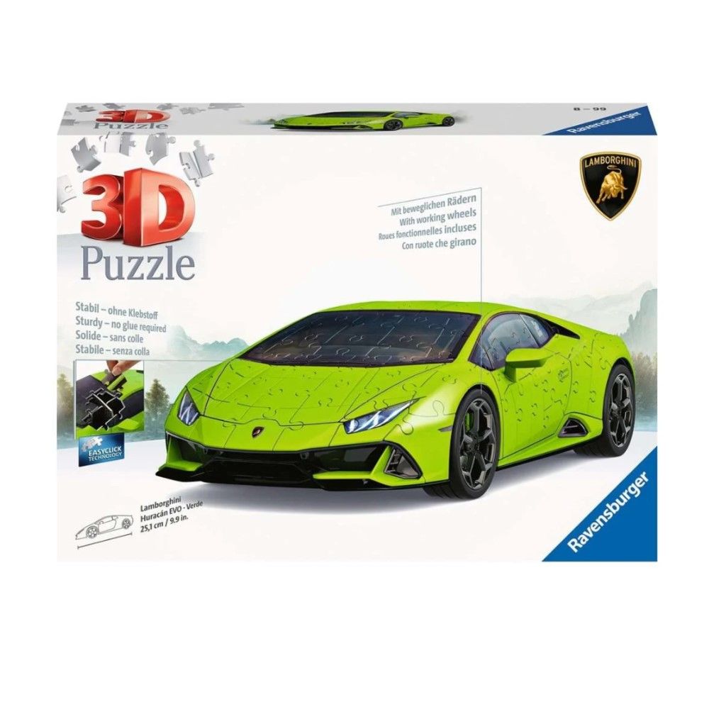 Puzzle 3D - Lamborghini Huracán Evo Verde