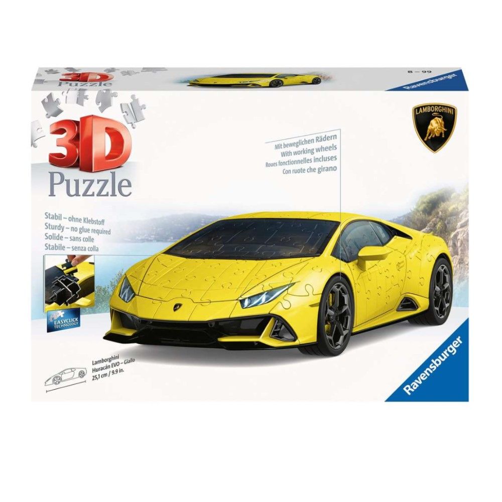 Puzzle 3D - Lamborghini Huracán Evo Amarelo