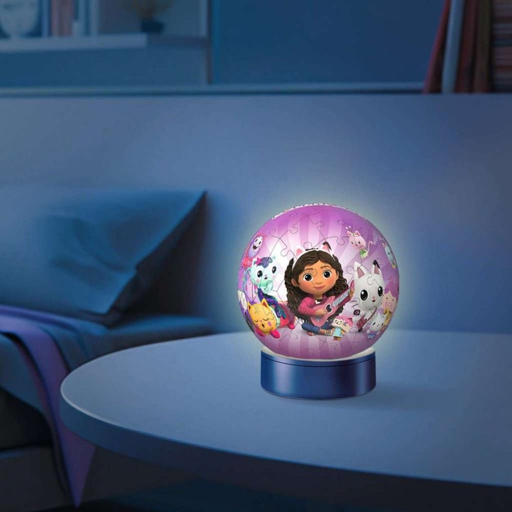 Puzzle 3D - Bola Gabby's Dollhouse Com Luz