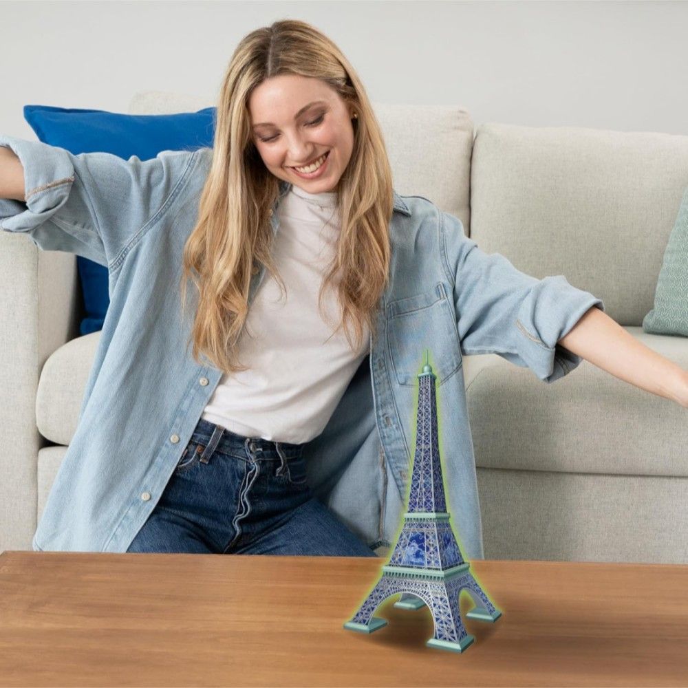 Puzzle 3D - Torre Eiffel - Brilha No Escuro