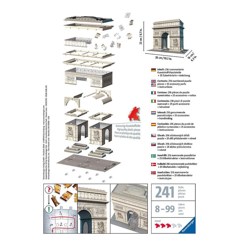 Puzzle 3D - Arco De Triunfo