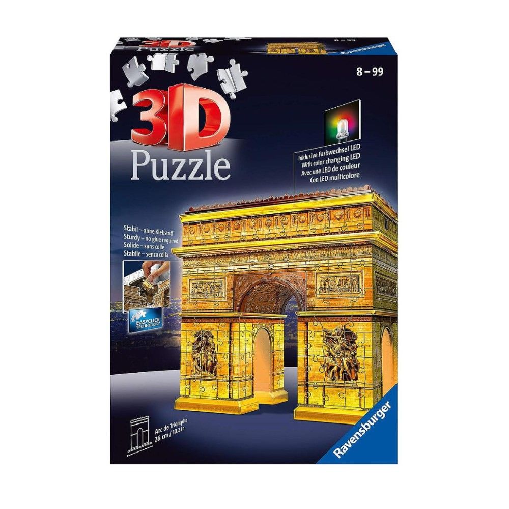 Puzzlel 3D - Arco De Triunfo - Edição Nocturna