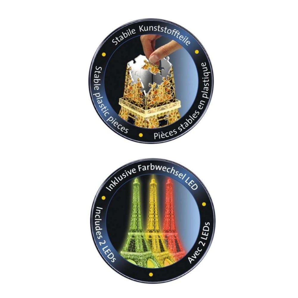 Puzzle 3D - Torre Eiffel - Edição Nocturna