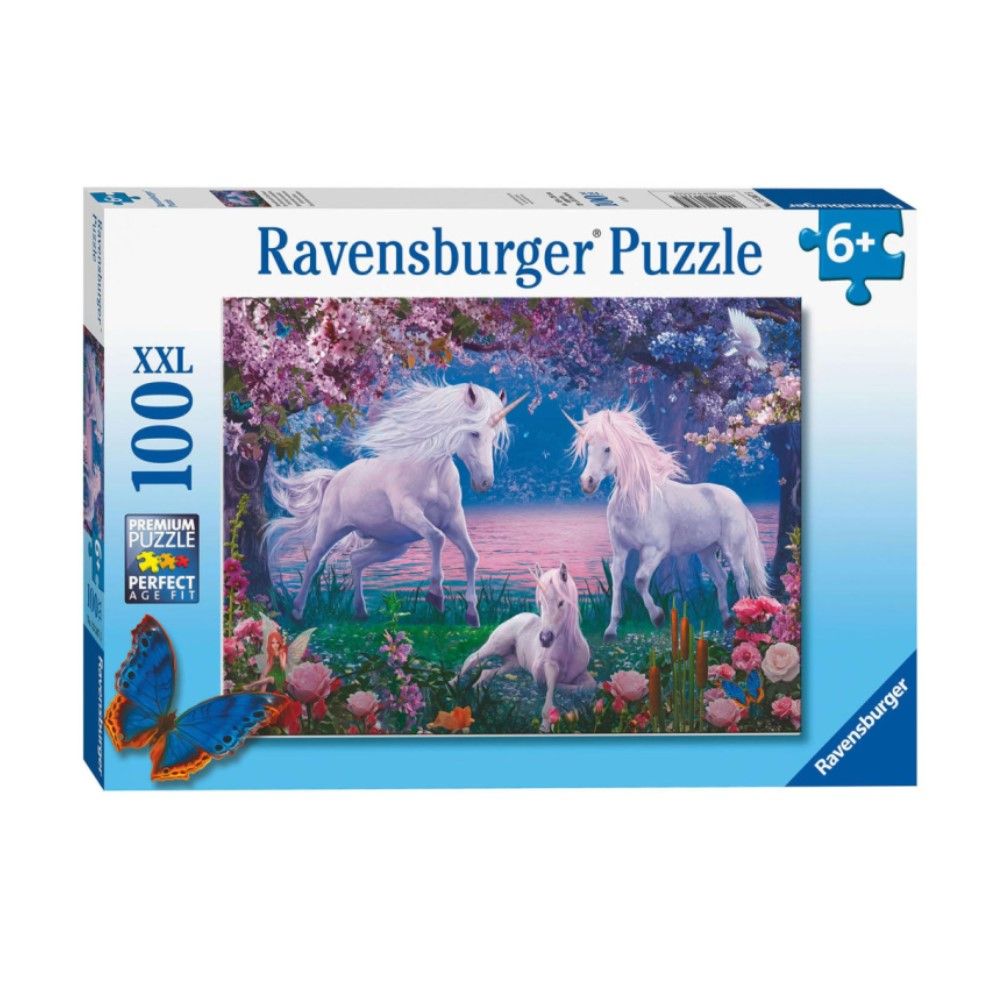 Puzzle Unicórnios Encantados - 100 pcs